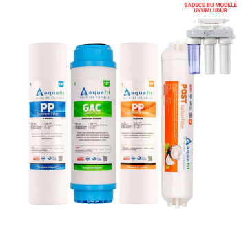 Açık Kasa Su Arıtma Cihazı 4'lü Filtre Seti