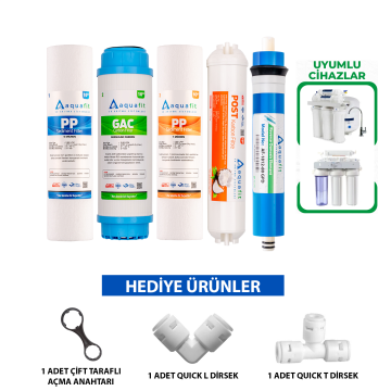 Açık Kasa Su Arıtma Cihazı 5'li Filtre Seti