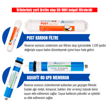 Açık Kasa Su Arıtma Cihazı 5'li Filtre Seti