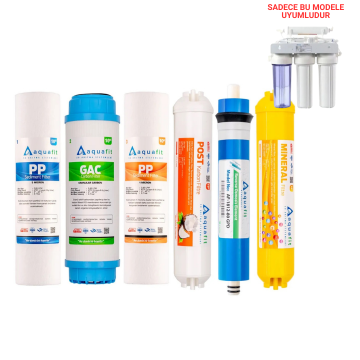 Açık Kasa Su Arıtma Cihazı 6'lı Filtre Seti