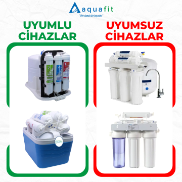 Kapalı Kasa Su Arıtma Cihazı İki Tarafı Ouick 4'lü Filtre Seti