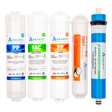 Kapalı Kasa Su Arıtma Cihazı İki Tarafı Ouick 5'li Filtre Seti