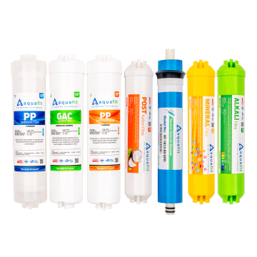 Kapalı Kasa Su Arıtma Cihazı İki Tarafı Çubuklu 7'li Filtre Seti