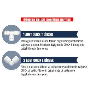 Post Karbon Tatlandırıcı Filtre Su Arıtma Cihazı Filtresi (TÜM CİHAZLARLA UYUMLUDUR)