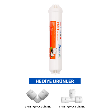 Post Karbon Tatlandırıcı Filtre Su Arıtma Cihazı Filtresi (TÜM CİHAZLARLA UYUMLUDUR)