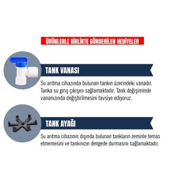 Su Arıtma Cihazı 8 Lt. Aquafit Paslanmaz Metal Tank - Tank Vanası ve Tank Ayağı Hediyeli
