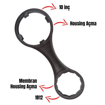 Su Arıtma Cihazları Için Filtre Kabı Ve Membran Kabı Açma Anahtarı