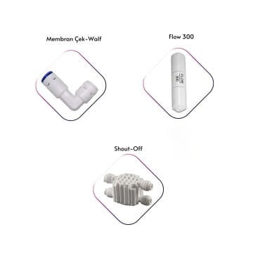 Su Arıtma Cihazı Yedek Parça Seti 3'lü Tüm Markalara Uyumludur